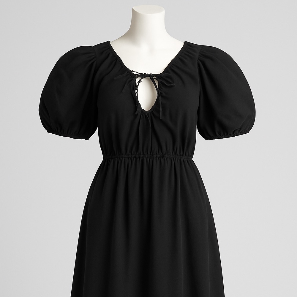 Black Maxi Dress with Pockets